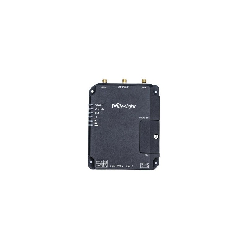Milesight UR32-L04AF-W-485 router bezprzewodowy Fast Ethernet Jedna częstotliwości (2,4 GHz) 4G Czarny Milesight UR32-L04AF-W-485 router bezprzewodowy Fast Ethernet Jedna częstotliwości (2,4 GHz) 4G Czarny