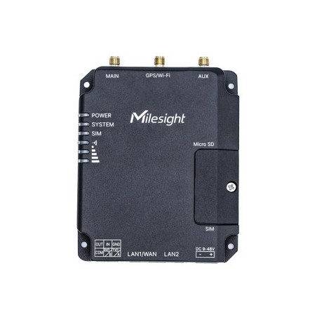 Milesight UR32-L04AF-W-485 router bezprzewodowy Fast Ethernet Jedna częstotliwości (2,4 GHz) 4G Czarny