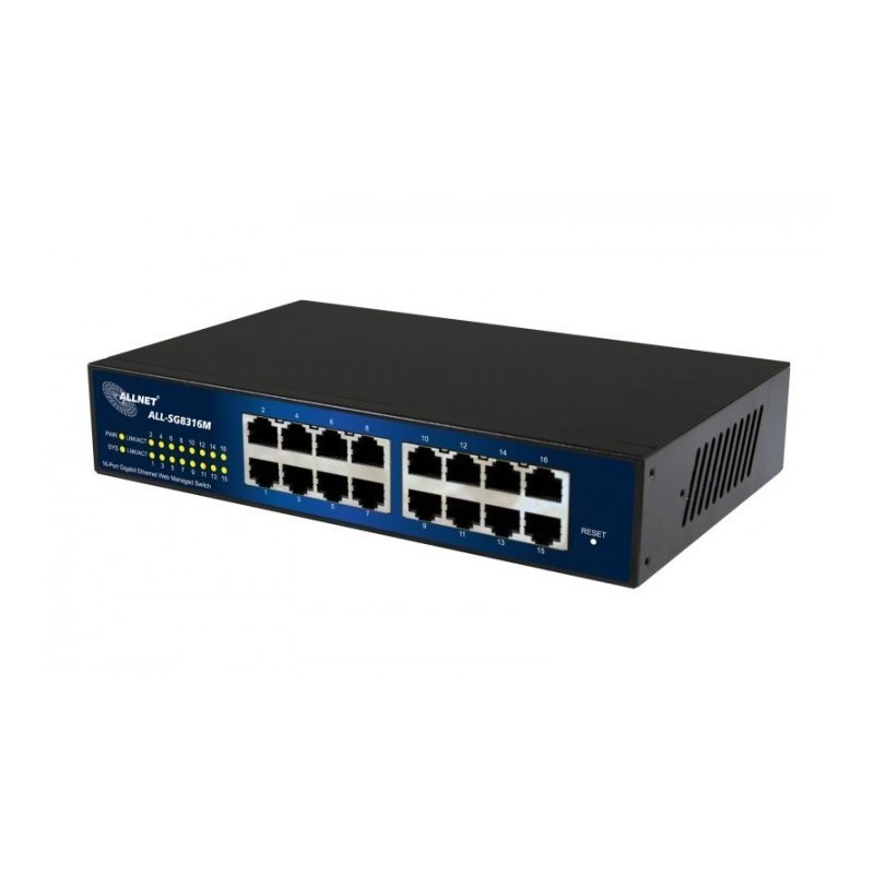ALLNET 112534 Zarządzany L2 Gigabit Ethernet (10/100/1000) 19U Czarny ALLNET 112534 Zarządzany L2 Gigabit Ethernet (10/100/1000) 19U Czarny
