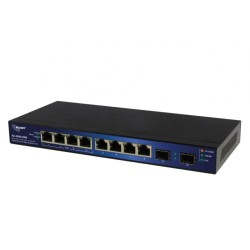 ALLNET ALL-SG8210PM łącza sieciowe Zarządzany L2+ Gigabit Ethernet (10/100/1000) Obsługa PoE Czarny