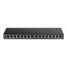 D-Link DGS-1016S Nie zarządzany Gigabit Ethernet (10/100/1000) Czarny