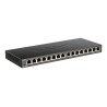 D-Link DGS-1016S Nie zarządzany Gigabit Ethernet (10/100/1000) Czarny