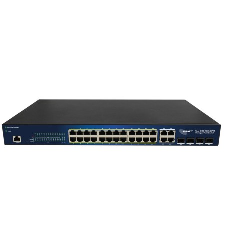 ALLNET ALL-SG8428V2PM łącza sieciowe Zarządzany L2 Gigabit Ethernet (10/100/1000) Obsługa PoE Czarny