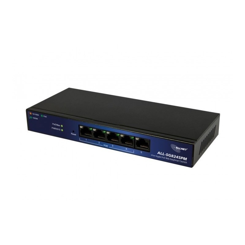 ALLNET ALL-SG8245PM łącza sieciowe Zarządzany L2 Gigabit Ethernet (10/100/1000) Obsługa PoE Czarny ALLNET ALL-SG8245PM łącza sieciowe Zarządzany L2 Gigabit Ethernet (10/100/1000) Obsługa PoE Czarny
