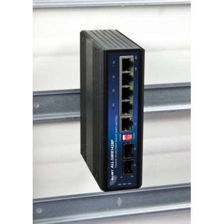 ALLNET 134037 Nie zarządzany Gigabit Ethernet (10/100/1000) Obsługa PoE Czarny