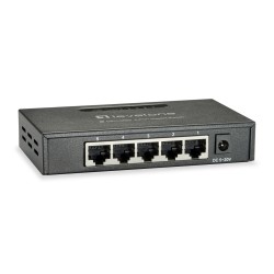 LevelOne GEU-0523 łącza sieciowe Nie zarządzany Gigabit Ethernet (10/100/1000) Czarny
