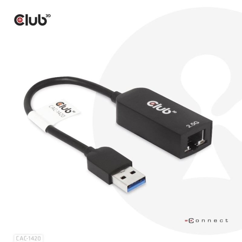 CLUB3D CAC-1420 karta sieciowa Ethernet 2500 Mbit/s CLUB3D CAC-1420 karta sieciowa Ethernet 2500 Mbit/s