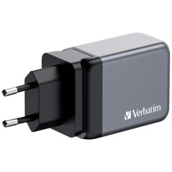 Ładowarka sieciowa Verbatim GaN GNC-65 2xUSB-C Uniwersalna