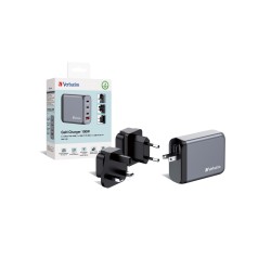 Ładowarka sieciowa Verbatim GaN GNC-100 4-PORT 100W/USB A/C (EU/UK/US)