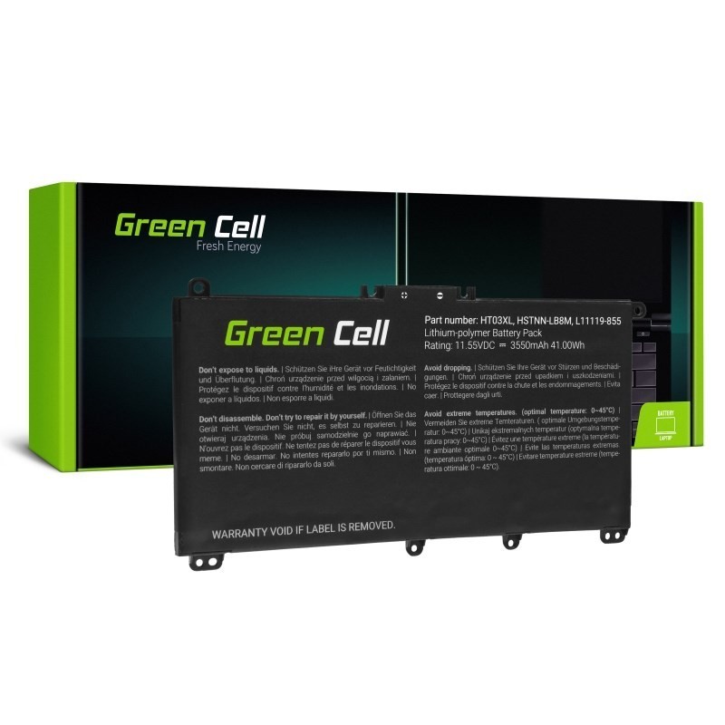 GREEN CELL BATERIA HP163 HT03XL 3400MAH 11.55V GREEN CELL BATERIA HP163 HT03XL 3400MAH 11.55V
