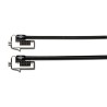 Kensington K60629WW zapięcie do kabli Czarny, Metaliczny 1,8 m