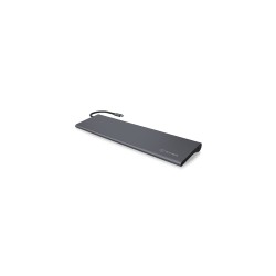 ICY BOX IB-DK2102-C Przewodowa USB 3.2 Gen 1 (3.1 Gen 1) Type-C Antracyt, Czarny
