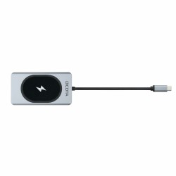 DICOTA D32059 huby i koncentratory USB Type-C Czarny, Srebrny