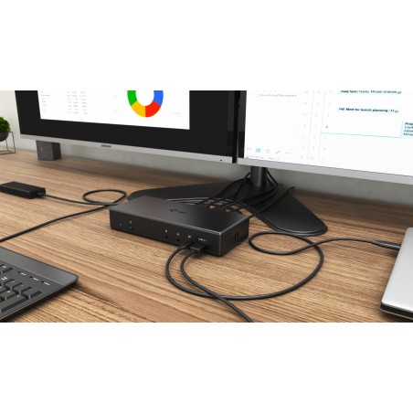 i-tec C31QUATTRODOCKPD stacja dokująca Przewodowa USB 3.2 Gen 1 (3.1 Gen 1) Type-C Czarny