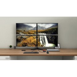 i-tec C31QUATTRODOCKPD stacja dokująca Przewodowa USB 3.2 Gen 1 (3.1 Gen 1) Type-C Czarny