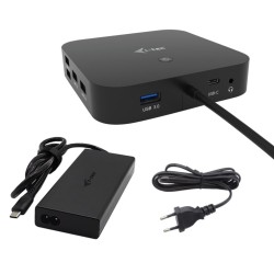 i-tec C31TRI4KDPDPRO100 stacja dokująca Przewodowa USB 3.2 Gen 1 (3.1 Gen 1) Type-C Czarny