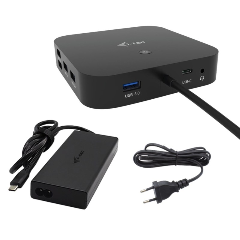 i-tec C31TRI4KDPDPRO100 stacja dokująca Przewodowa USB 3.2 Gen 1 (3.1 Gen 1) Type-C Czarny i-tec C31TRI4KDPDPRO100 stacja dokująca Przewodowa USB 3.2 Gen 1 (3.1 Gen 1) Type-C Czarny