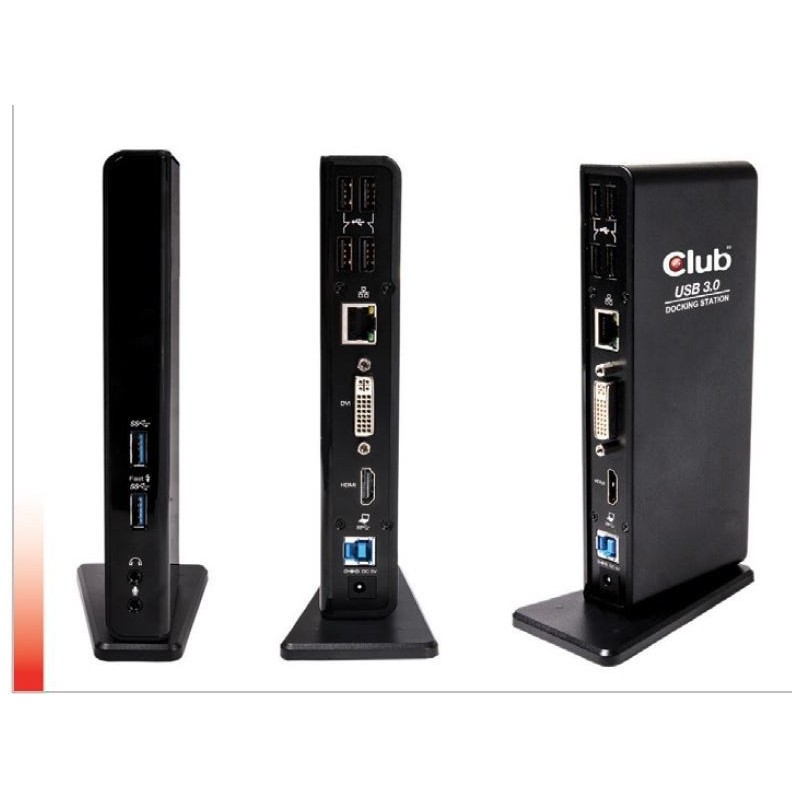 CLUB3D SenseVision USB3.0 Dual Display Docking Station CLUB3D SenseVision USB3.0 Dual Display Docking Station