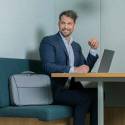 DICOTA Eco Multi BASE 39,6 cm (15.6") Aktówka Szary