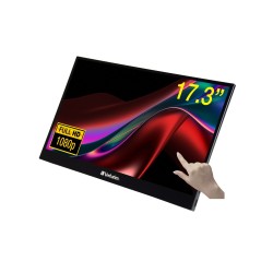 Monitor komputerowy Verbatim 49593 43,9 cm (17.3") 1920 x 1080 px Full HD LCD Ekran dotykowy Czarny