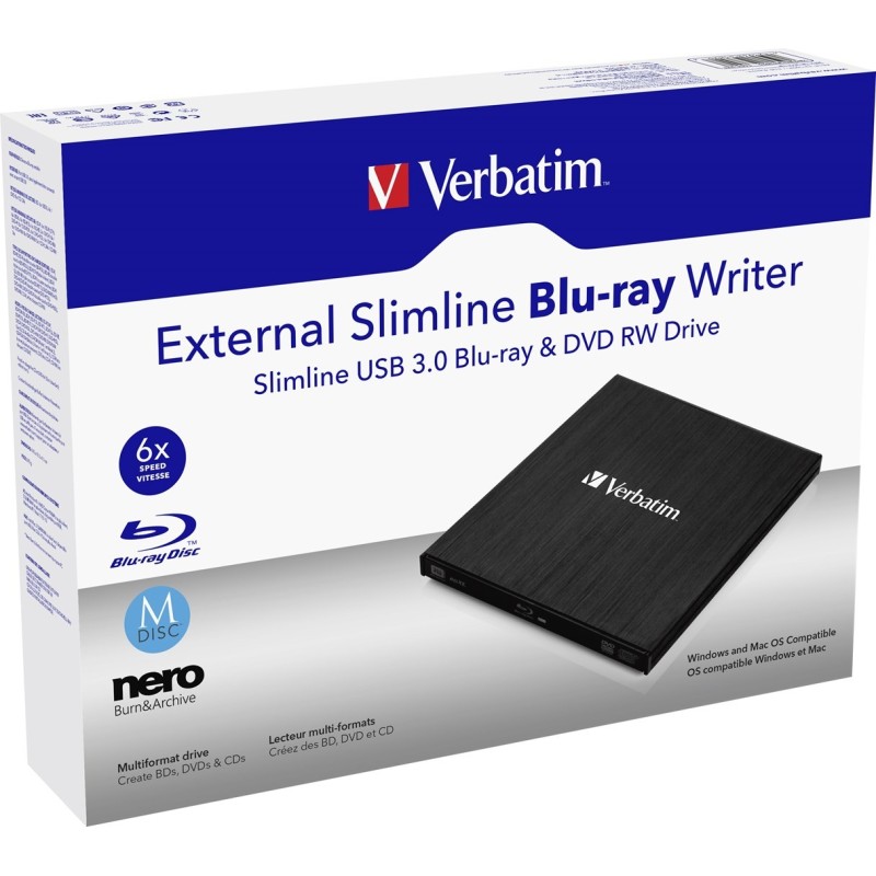 Nagrywarka Verbatim 43890 (USB 3.0 zewnętrzna) Nagrywarka Verbatim 43890 (USB 3.0 zewnętrzna)