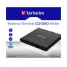 Verbatim External Slimline CD/DVD Writer dysk optyczny DVD±RW Czarny