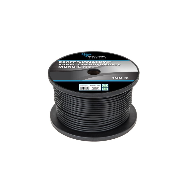 Kabel mikrofonowy mono 6mm profesjonalny Kabel mikrofonowy mono 6mm profesjonalny
