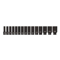 Nasadki udarowe YT. 15 części 1/2" długość 1055 10-32mm