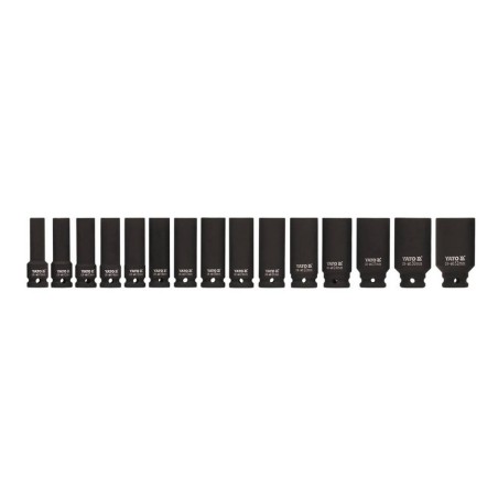 Nasadki udarowe YT. 15 części 1/2" długość 1055 10-32mm