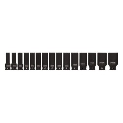 Nasadki udarowe YT. 15 części 1/2" długość 1055 10-32mm