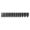 Nasadki udarowe YT. 15 części 1/2" długość 1055 10-32mm
