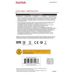 SanDisk Cruzer Glide pamięć USB 64 GB USB Typu-A 2.0 Czarny, Czerwony