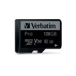 Verbatim Pro 128 GB MicroSDXC UHS-I Klasa 10