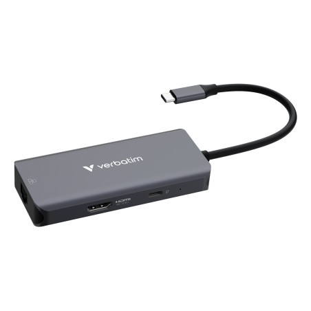 Verbatim 32157 huby i koncentratory USB 3.2 Gen 1 (3.1 Gen 1) Type-C 5000 Mbit/s Szary