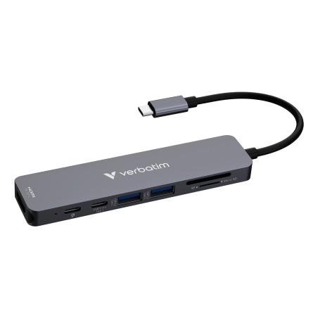 Wieloportowy koncentrator Verbatim USB-C Essentials z 7 portami 32158