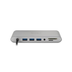 Kensington Przenośna stacja dokująca UH1440P, USB-C, 5 Gb/s, podwójne wideo, nie wymaga sterowników, zasilanie
