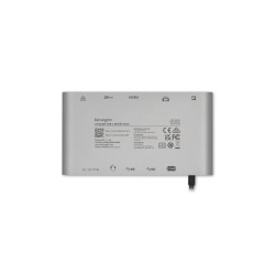 Kensington Przenośna stacja dokująca UH1440P, USB-C, 5 Gb/s, podwójne wideo, nie wymaga sterowników, zasilanie