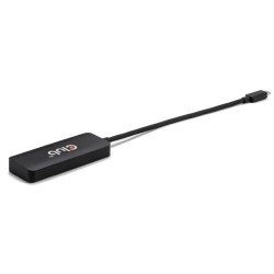 CLUB3D CSV-1553 huby i koncentratory USB Type-C Czarny