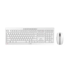 CHERRY Stream Desktop Recharge klawiatura Dołączona myszka Uniwersalne RF Wireless QWERTY Angielski Szary