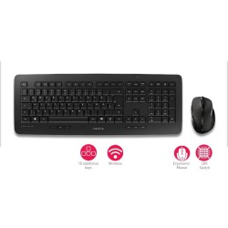 CHERRY DW 5100 klawiatura Dołączona myszka Dom RF Wireless Czeski, Słowacki Czarny