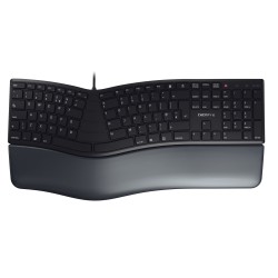 CHERRY KC 4500 ERGO klawiatura Uniwersalne USB QWERTY British English Czarny