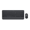 Logitech 920-011008 klawiatura Dołączona myszka Biuro Bluetooth QWERTZ Węgierski Grafitowy