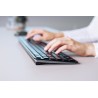 CHERRY KW 9100 SLIM klawiatura Uniwersalne RF Wireless + Bluetooth QWERTY Angielski Czarny