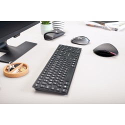CHERRY KW 9100 SLIM klawiatura Uniwersalne RF Wireless + Bluetooth QWERTY Angielski Czarny