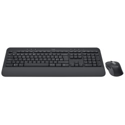 Logitech 920-010998 klawiatura Dołączona myszka Biuro Bluetooth QWERTY Hiszpański Grafitowy