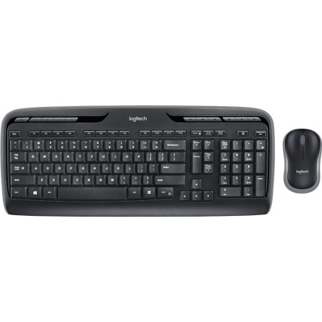 Logitech Wireless Combo MK330 klawiatura Dołączona myszka Biuro RF Wireless QWERTY Skandynawia