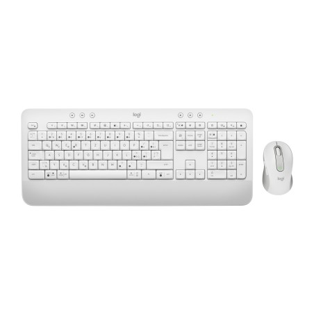Logitech 920-011034 klawiatura Dołączona myszka Biuro Bluetooth QWERTZ Czeski, Słowacki Biały
