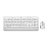 Logitech 920-011034 klawiatura Dołączona myszka Biuro Bluetooth QWERTZ Czeski, Słowacki Biały