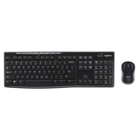 Logitech Wireless Combo MK270 klawiatura Dołączona myszka Uniwersalne RF Wireless Słowacki Czarny