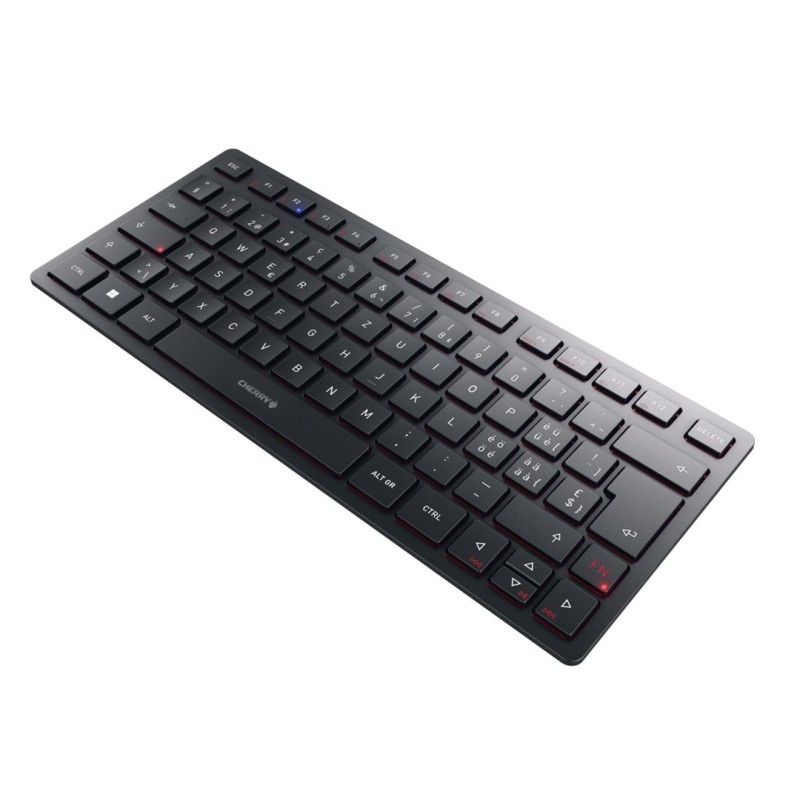 CHERRY KW 9200 MINI klawiatura Uniwersalne USB + RF Wireless + Bluetooth QWERTZ Swiss Czarny